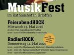 Radlerhock im Rathaushof in Urloffen 