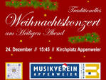 Weihnachtskonzert der Trachtenkapelle Appenweier