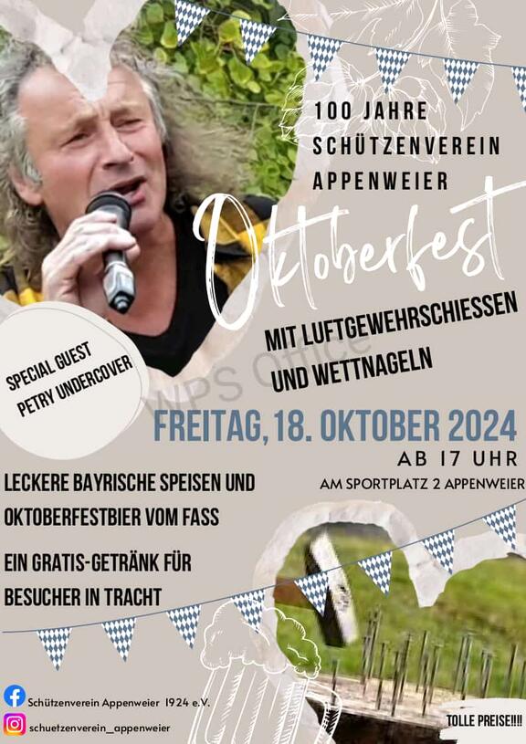 Oktoberfest mit Jedermannschießen des Schützenverein Appenweier 1924 e.V.