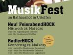 Radlerhock im Rathaushof in Urloffen 