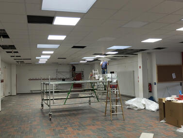 Während der Bauarbeiten